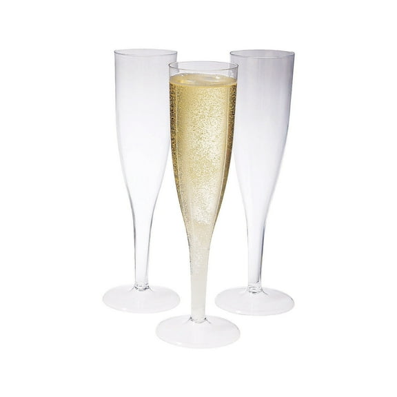 Champ Flutes Box Set Clear 25Pc - Party Supplies - 25 Pieces