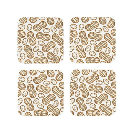 

Tideii Peanuts7 for Leather Coasters 4 Pieces Anti-fouling and Anti-scalding Decorative Coasters Suitable for Restaurants Kitchens Coffee Shops-Square