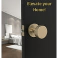 thumbnail image 2 of Mega Handles | Buena Privacy Door Knob | Satin Brass, 2 of 4