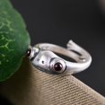 thumbnail image 1 of Anillos de animales de sapo de rana para mujeres y hombres, diseño artístico, apertura Retro, redimensionable, anillos de declaración femeninos Unisex, regalo de Color plateado Tan Jianjun unisex, 1 of 2