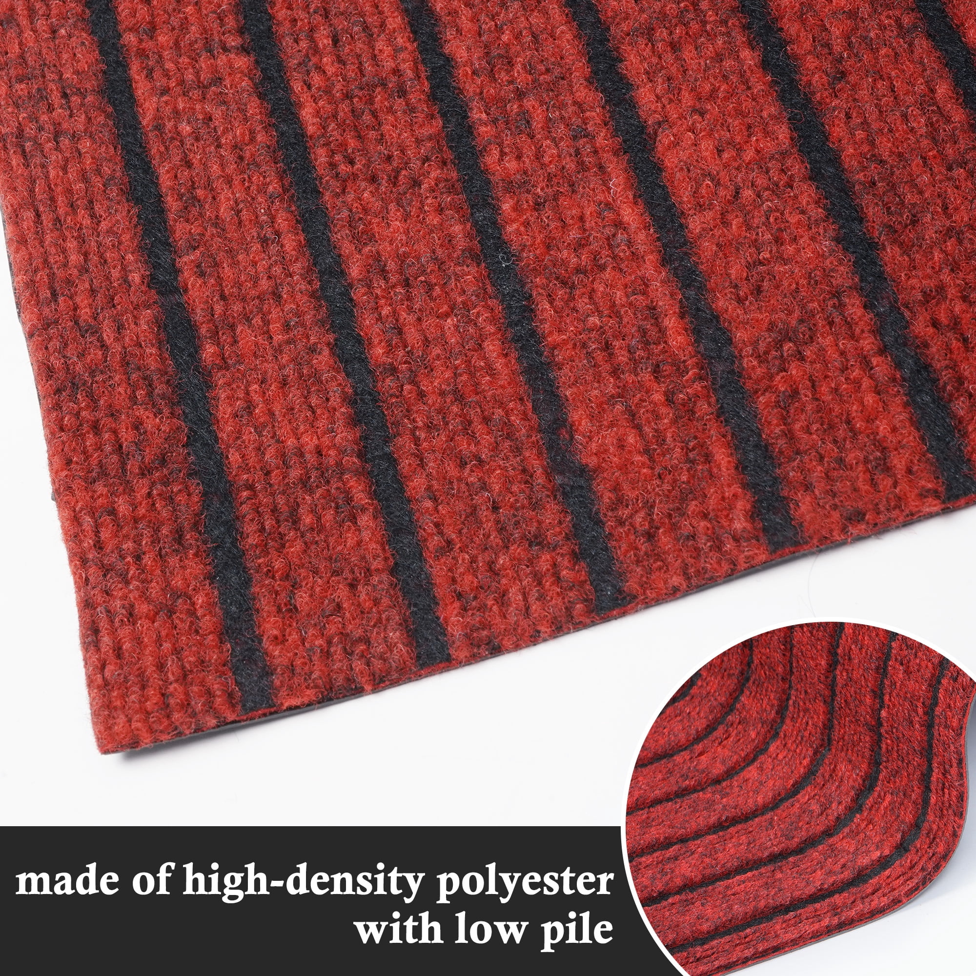 OVYEOFR 3 x 10ft Runner Rug, Non-Slip Commercial Floor Mat with Rubber Backing, Custom Size Carpet for Hallway Kitchen Entryway Laundry