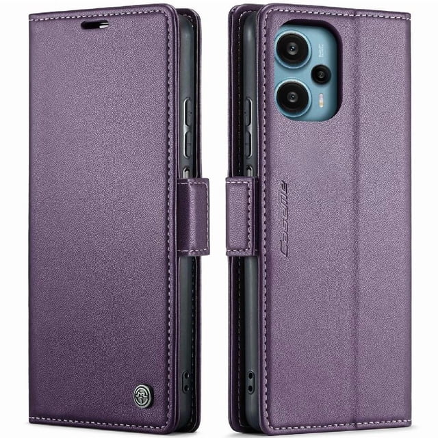 Funda tipo cartera Xiaomi POCO F5 5G con cierre magnético, RFID, tarjetero, soporte, carga inalámbrica