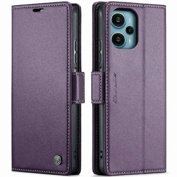 Funda tipo cartera Xiaomi POCO F5 5G con cierre magnético, RFID, tarjetero, soporte, carga inalámbrica