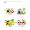 thumbnail image 5 of Liangnv Juguetes De Muñecas De Frutas De Peluche para Bebés, Oruga Comiendo Frutas Rellenas De Dibujos Animados Acurrucarse Actividad De Viaje Juguete con Sonajero, Regalo para Niños Y Niñas 3 Mo, 5 of 5