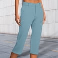 thumbnail image 2 of Woman Pants Wide Leg Dress Pants Baggy Pant Capri Pants Casual Outfits Comfy Dress Pants Women Fashion, 2 of 6