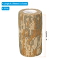 thumbnail image 2 of Camouflage Tape 4" x 5 Yards, 3 Pack Self Adhesive Protective Camo Tape Wrap Waterproof Bandage, Desert, 2 of 5