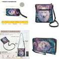thumbnail image 5 of ZUXONGSY Wolf Moon Galaxy Print Women's PU Leather Crossbody Bag & Wallet Set - Multifunctional Multi-Pocket Adjustable Strap Lightweight Hobo Purse for Travel, 5 of 5