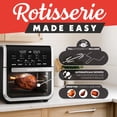 thumbnail image 6 of Gourmia All-in-One 14-Quart Air Fryer, Oven, Rotisserie, Dehydrator with Temperature Probe, Stainless Steel, 6 of 10