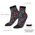 thumbnail image 4 of Bingfone Colorful Excavator Design Patterned Men's Women's Casual Cotton Socks, 4 of 5
