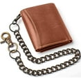 thumbnail image 6 of Casual Wallet for Men RFID Blocking Wallet Genuine Leather Wallet with Chain & Key Holder, 6 of 7