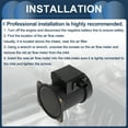 thumbnail image 6 of Unique Bargains Mass Air Flow Sensor Assembly No.A36612R71 MAF Air Flow Sensor for Subaru Forester 2003-2025 Plastic Metal 1 Pc, 6 of 6