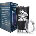 thumbnail image 2 of Christmas Gifts For Dad From Daughter, Son, Kids - Birthday Gift For Dad, Husband, Men - Best Present Idea For Father, Husband, Bonus Dad From Daughter, Son, Wife - 20 Oz Tumbler, 2 of 6