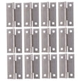thumbnail image 4 of RUNROTOO 40Pack Flat Door Hinges Iron Silver Simple Design For Wardrobes, 4 of 6
