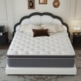 thumbnail image 2 of Kviwasha Full Mattress in a Box, 10 Inch Hybrid Cooling Gel Memory Foam Mattress, Individually Pocket Coils, Medium Firm, Pressure Relief, CertiPUR-US, 2 of 7