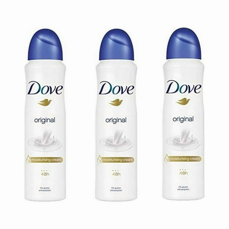 3 Pack Dove Original Antiperspirant Deodorant Dry Spray