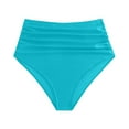 thumbnail image 4 of vigerkar Women High Waisted Bikini Bottoms Tummy Control Swimsuit Bottoms Ruched Full Coverage Quick-Dry Swim Bottom Mint Green, XXL, 4 of 5