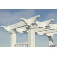 thumbnail image 3 of Fairfield 58"L x 32"W x 86.5"H Vinyl Arbor with Picket Fence Wings and Gate, 3 of 7