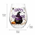 thumbnail image 3 of Halloween Artisan Glassware Collection, Multi-Motif Dual Layer 2D & 3D Halloween Glass Cup, Ghost Black Cat Pumpkin Spider Raised Texture, Versatile Clear Glass for Daily Drinks & Home Decor (AD), 3 of 6