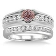 thumbnail image 2 of 1.25 Carat Morganite & Diamond Bridal Set on 10k White Gold, 2 of 2