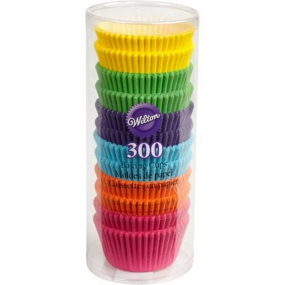 Wilton Cupcake Liners, Rainbow Brights, 300 ct.
