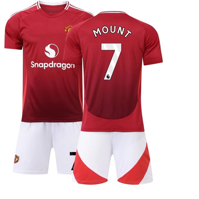 2024 Mens Kids MOUNT 7# RASHFORD 10# ANTONY21# SANCHO 25# Football Soccer Jersey