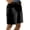 BLACK, variant on Edwards Garment Women's Moisture Wicking Chino Blend Short, Style 8473