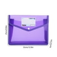 thumbnail image 5 of YOTQUSKI File Folders, Filing Folders, File Bag, Student Folder, Lightweight and Portable, Waterproof and Dirt Repellent, Suitable for School Office Class Home Meeting Room, Purple, 5 of 5