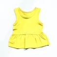 thumbnail image 3 of Plebaso Toddler Baby Girls Tank Tops Sleeveless Ruffle Hem Tops Little Girls Cute Cotton Summer Clothes, 3 of 5
