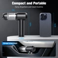 thumbnail image 3 of Cordless Car Vacuum with LED Display Screen, 180000RPM 2-in-1 Handheld Vacuum & Air Duster, 120W Brushless Motor, Multi-Nozzles for Car Home Office Pet Hair, 3 of 8