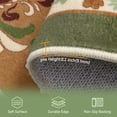 thumbnail image 4 of WETRBWEH Green Vintage Area Rug 5x7 Living Room Rug, Boho Floral Rugs for Dining Room Bedroom, Washable Non-Slip Soft Carpet Mats Home Decor, 4 of 15