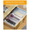 thumbnail image 3 of 25pcs Plastic Drawer Organizers, 4 Sizes Transparent Drawer Organizers for Bathroom, Dressing Table, Cosmetics,Tableware, 3 of 5
