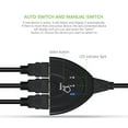 thumbnail image 2 of Portable 3 HDMI Ports In and 1 HDMI Out Full HD 1080P HDMI Switch 3D Image Display for Multi Media Devices, 2 of 7