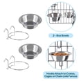 thumbnail image 4 of Platos de Acero Inoxidable Petmaker en Plata para Mascotas con Ganchos, 4 of 6