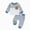 outfits001-Blue, variant on NOLDARES Toddler Baby Boy Fall Outfit Letter Print Long Sleeve Sweatshirts Elastic Waist Pants Cute Newborn Clothes Set Size:12-18 M,AG
