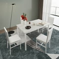 thumbnail image 4 of uhomepro 5-Piece Dining Room Table Set for 4 Person, Elegant Dining Table Set, Home Kitchen Table with 4 PU Leather Chairs and Metal Dining Room Modern Furniture, 4 of 13