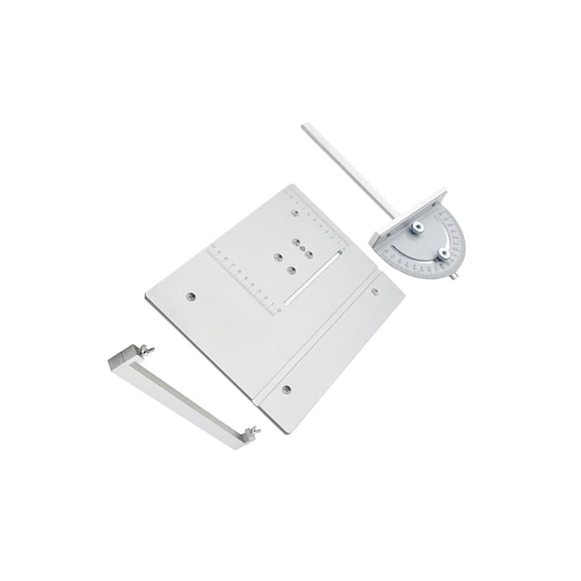 fastboy Table Saw Panel Circular Saw Table Pedal for Woodworking Machine Golden Silver 24.5x20x0.6cm