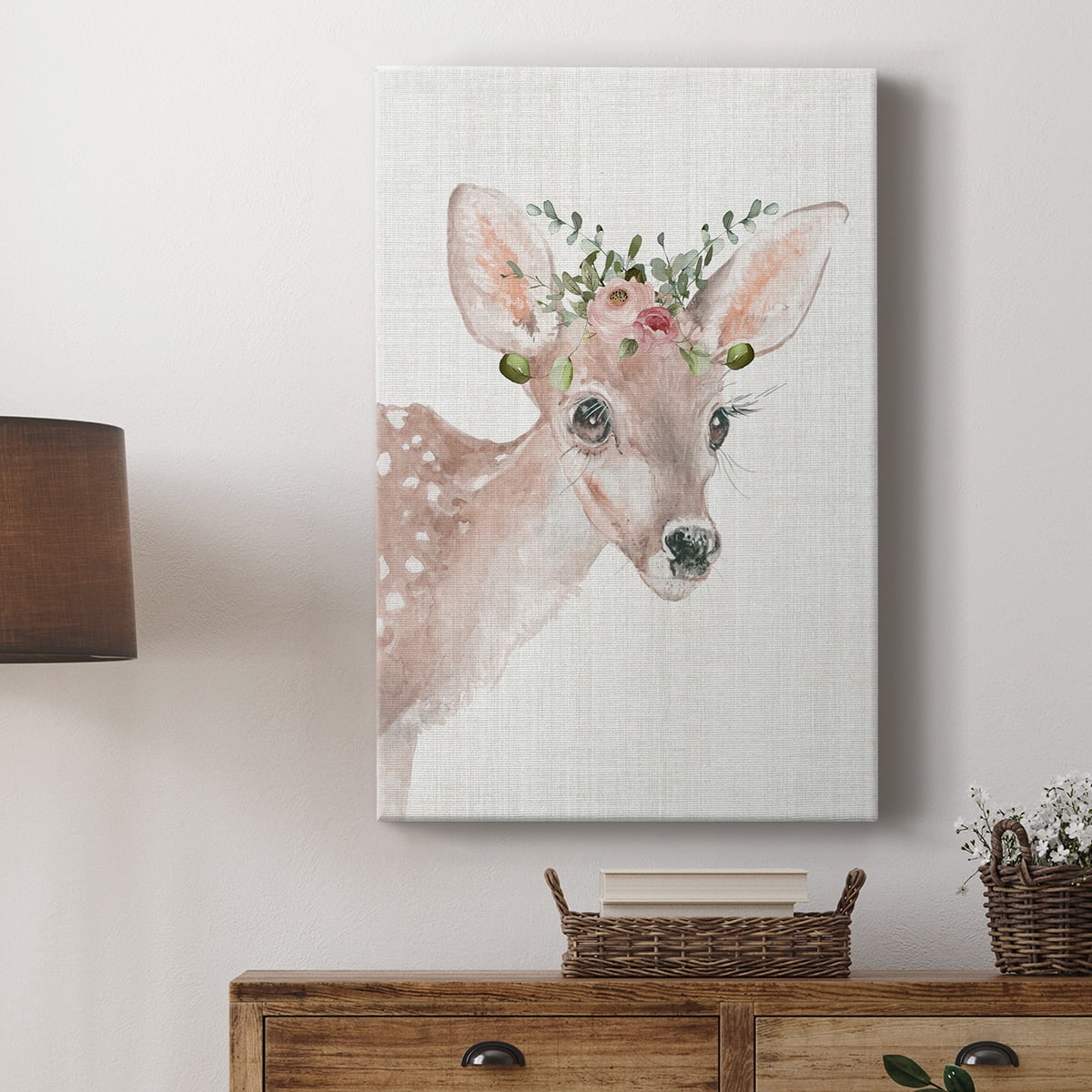 Dressy Fawn Premium Gallery Wrapped Canvas - Ready to Hang