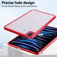thumbnail image 2 of Decase Transparent Tablet Case for iPad 6th/5th Generation Cases 9.7 inch 2018/2017,Slim, Shockproof & Lightweight Protective Cover,Scratch-Resistant,Hybrid PC+TPU Clear Rugged Tablet Cover,Red, 2 of 7
