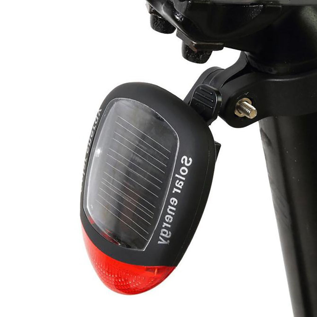 Solar Powered LED-Rear Flashing Tail Light for Bicycle Bike Cycling Lamp FT DI 