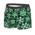 thumbnail image 2 of Kll Christmas Pattern At Buffalo Plaid Men'S Cotton Boxer Briefs Underwear-Small, 2 of 9