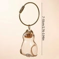 thumbnail image 2 of Keychains: Cat Hair Memorial Keychain - Clear Keepsake Pendant for Storing Pet Hair, Cute Kitty Lover Gift (Style 4), 2 of 7