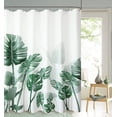thumbnail image 3 of Green Tropical Shower Curtain for Bathroom Botanical Shower Curtain Natural Shower Curtain Floral Watercolor Leaves Shower Curtain Vines Nature Country Style 72x84, 3 of 5