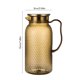 thumbnail image 3 of CaiYueKe 1L Diamond Pattern Pitcher with Stainless Steel Lid and Strainer, High-Temperature Resistant, BPA-Free, Clear Plastic Beverage Jug for Water, Juice, Iced Tea, Bar, Restaurant, Kitchen, 3 of 7