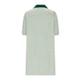 thumbnail image 5 of Tumotour Shirt Dress for Women Mini Dress Women Dress Summer Casual V Neck Short Sleeve Button Striped Tunic Dresses With Pockets, 5 of 6