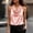 Pink, variant on Women's Linen Blend Tank All Day Comfort Texture Hanging Neck Vest Top Breathable Summer Casual Bohemian Shirts Casual Daily Wear Going Out Tops Summer Sleeveless Tops Going Out Tops
