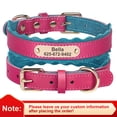 thumbnail image 3 of Didog Soft Leather Padded Personalized Dog Collar Custom Pet Name Number Adjustable for Small Large Dogs, 3 of 12