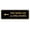 Black Gold, variant on Signs ByLITA Standard Por Favor Use la Otra Puerta Left Arrow Sign | Spanish Workplace Business Direction Signs (Black /Gold) - Small