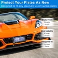 thumbnail image 4 of Tinted Covers Smoked Unbreakable License Plate Covers Frame Shield Combo fits Any Standard US Plates,Novelty Bubble Design Covers - Screws Included, 4 of 6