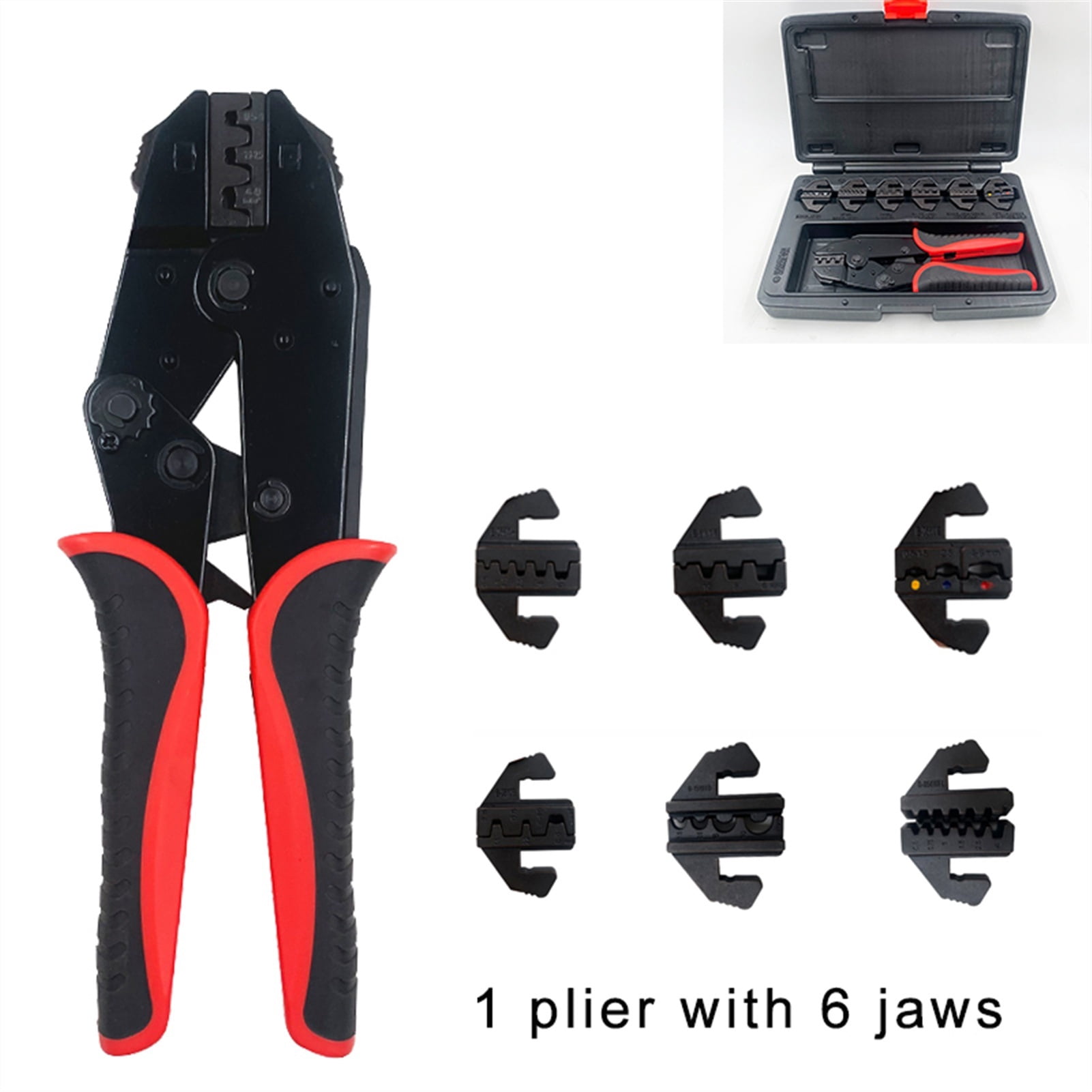 Crimping plier tool kit for crimping insulated terminals wire end ferrules multi-clamp crimping tool set ,Built to Last
