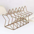 thumbnail image 4 of Up to 65% off Table Top Can Be Placed Magazine Holder File Sorter, Metal 5 Slot Desk Organizer Rack For Document, Folder, Letter And Book, Pentastar Shape Two Colors Are, 4 of 8